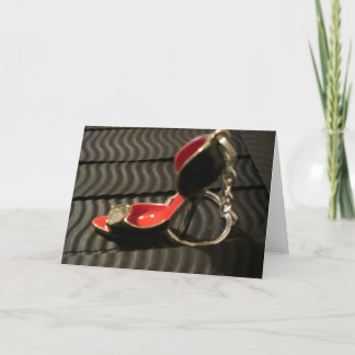 Carte de note haute chaussure