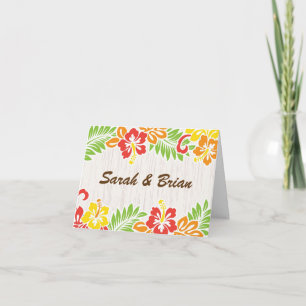 Carte de note Hawaiian Hibiscus Flowers