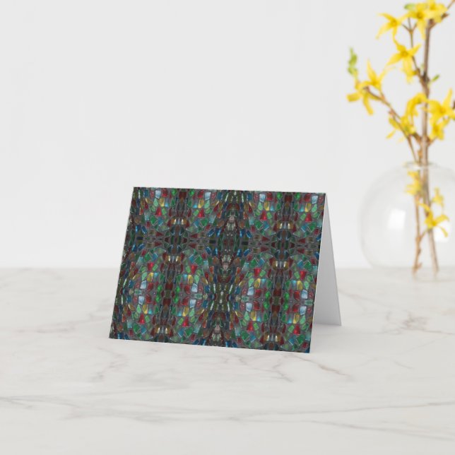 Carte de note Inspiration en verre de serrage (Fleur jaune)