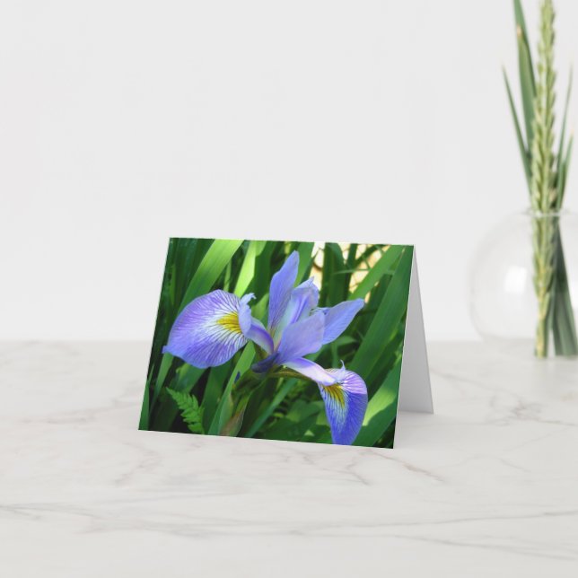 Carte de note Iris Violet (Devant)