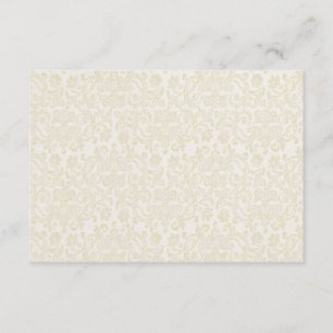 Carte de note ivoire et or RSVP