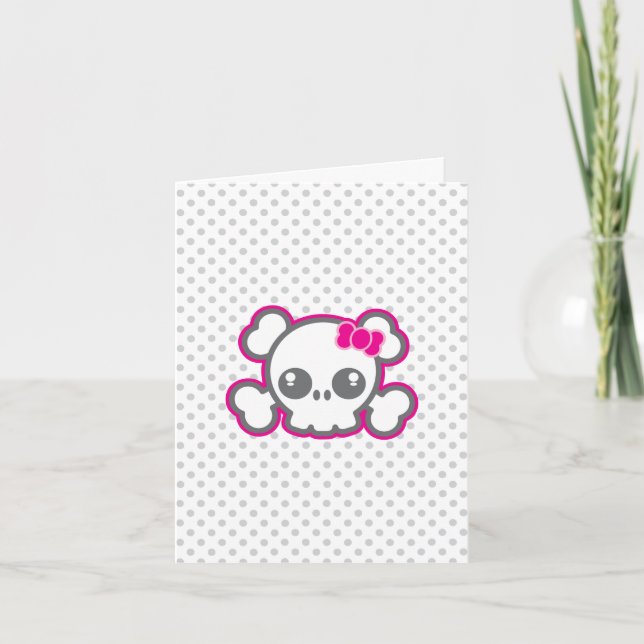 Carte de note Kawaii Pink Ribbon (Devant)