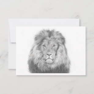Carte de note Lion