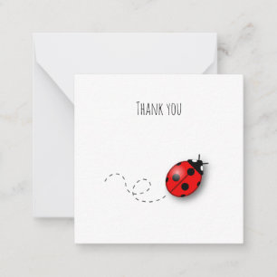 Carte de note Little Ladybug Mini Thank You