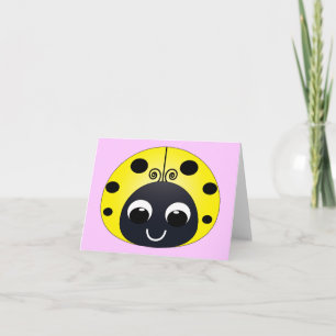 Carte de note Little Yellow Ladbug