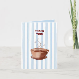 Carte de note Merci de la Coupe du Café