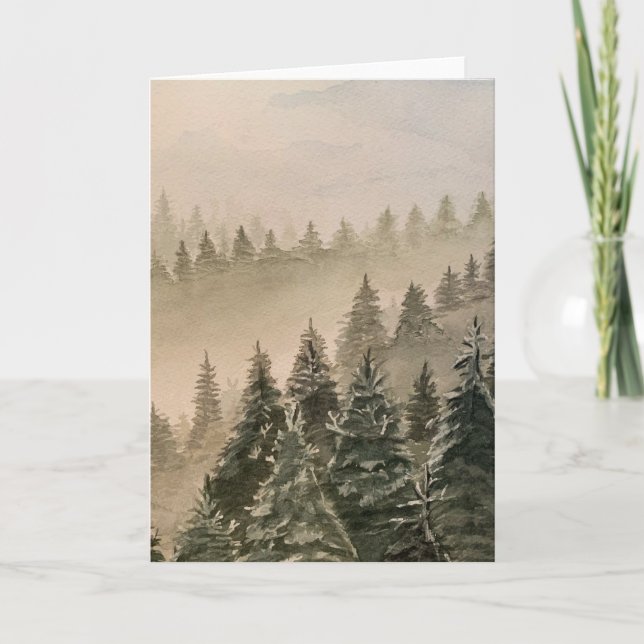 Carte de note Misty Mountain (Devant)