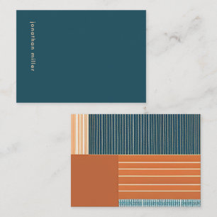 Carte de note Monogramme géométrique moderne