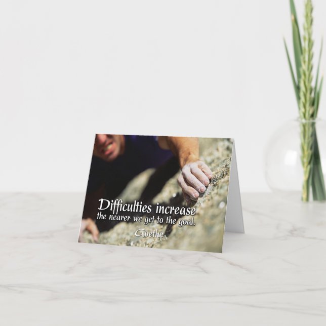 Carte de note motivante Objectifs (Devant)