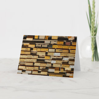 Carte de note "Mots"