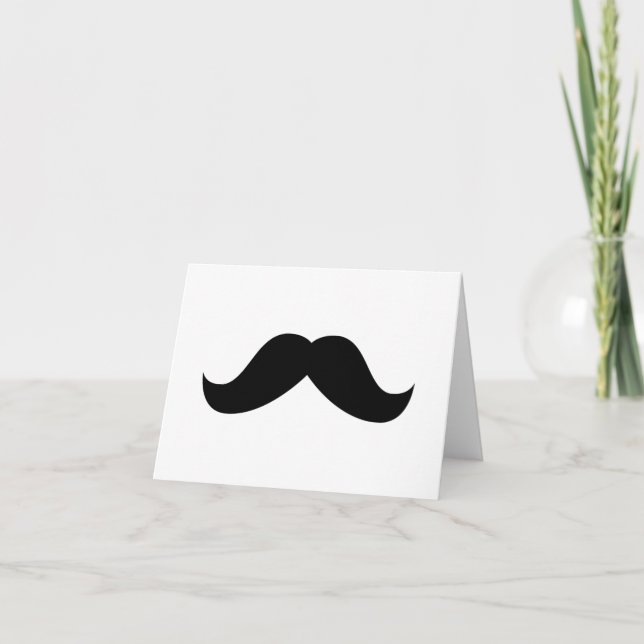 Carte de note Moustache (Devant)