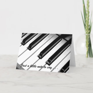 Carte de note musicale - Vierge à l'intérieur