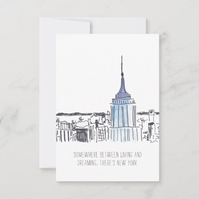 Carte de note New York Empire State Building (Devant)