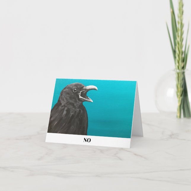 Carte de note No Crow (Devant)