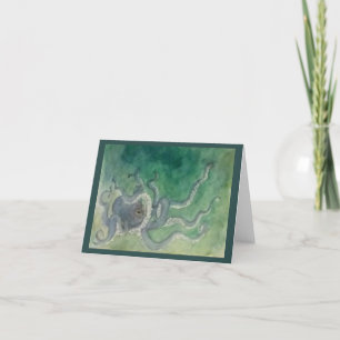 Carte de note octopus vide