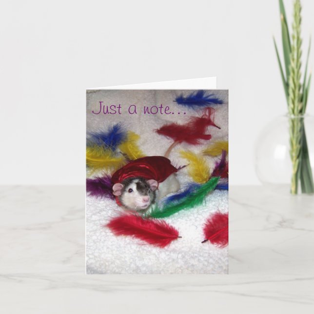 Carte de note Oreo Rat pour animaux (Devant)