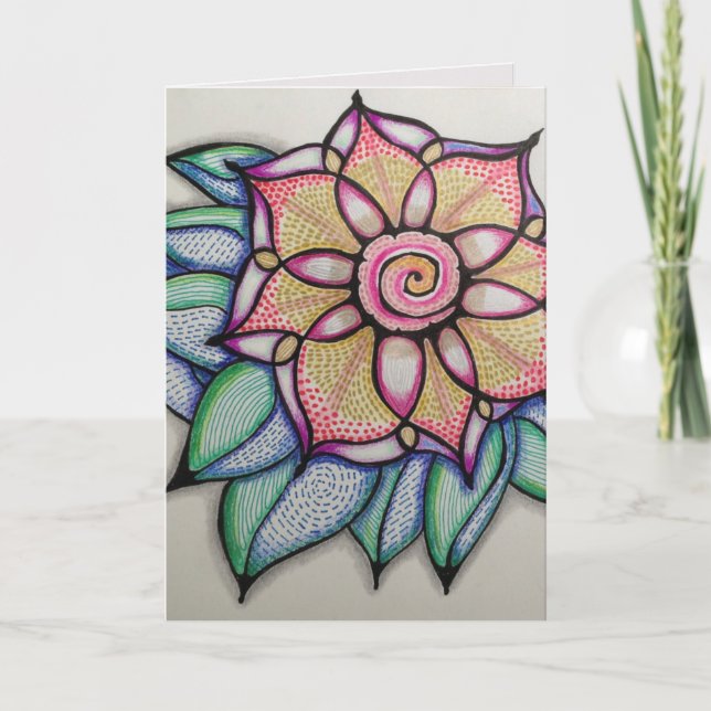 Carte de note originale d'art, enveloppes de blanc (Devant)