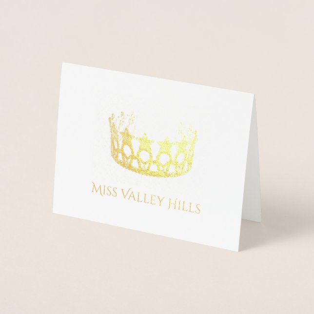 Carte de note Pageant Crown Foil (Devant)
