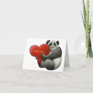Carte de note Panda Cute