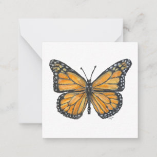 Carte de note papillon