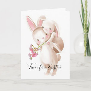 Carte de note Pâques "Time for Easter"