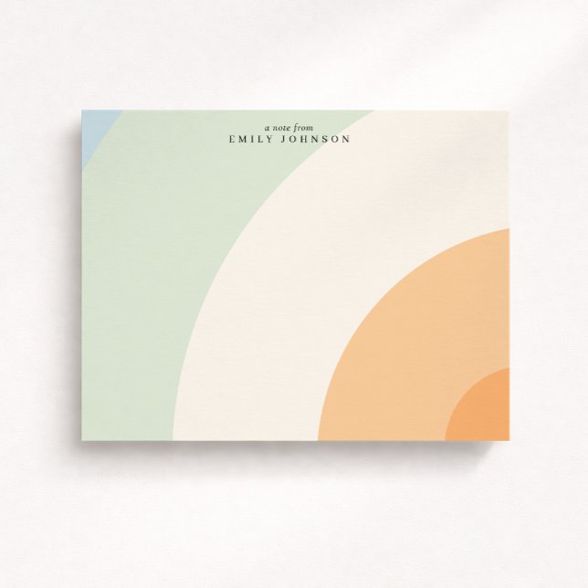 Carte de note pastel Soft Arc (Créateur téléchargé)