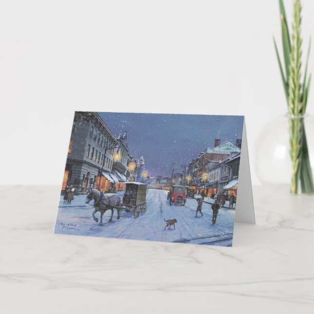 Carte de note Paul McGehee "Georgetown Snowfall" (Devant)