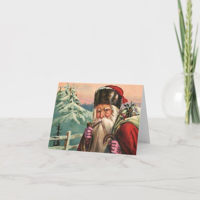Carte de note Père Noël Alpine (Devant)