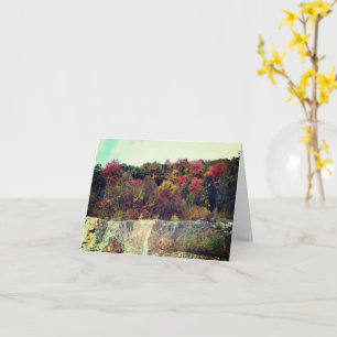Carte de note personnalisable Fall Foliage Rock Cl