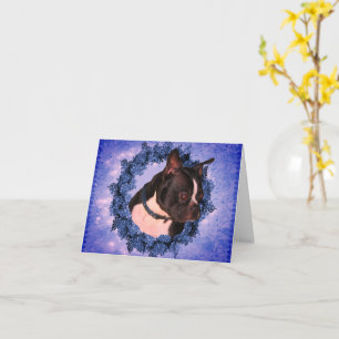 Carte de note personnalisée Boston Terrier