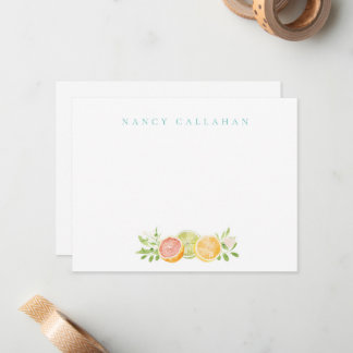 Carte de note personnalisée Citrus