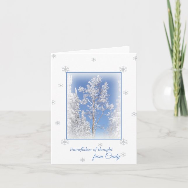 Carte de note personnalisée par Aspen bleue de (Devant)