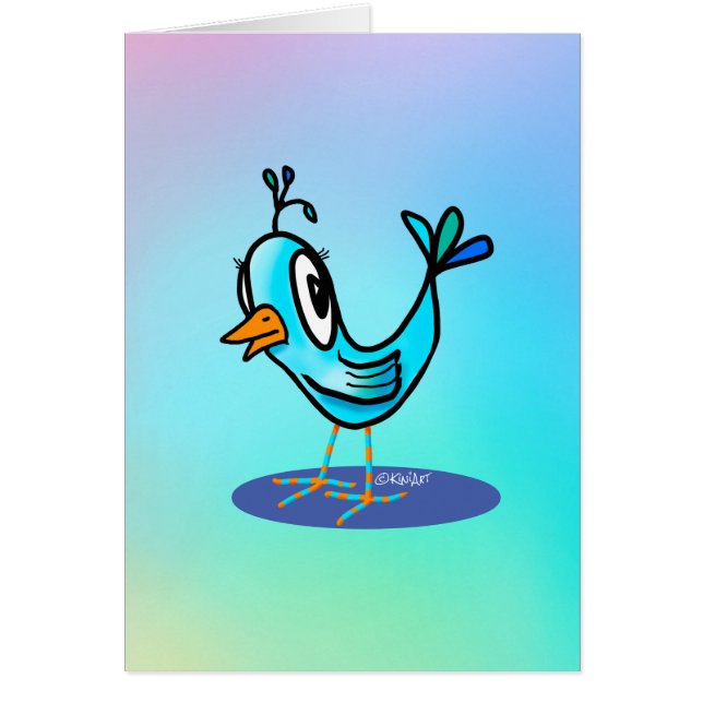 Carte de note Petit Oiseau (Devant)