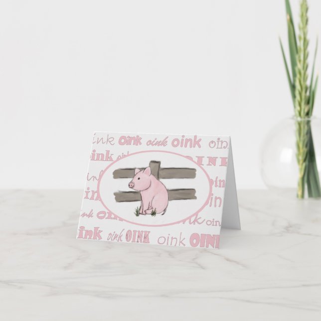 Carte de note petit rose (Devant)