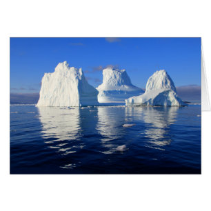Carte de note photo vierge bleue et blanche d'iceb