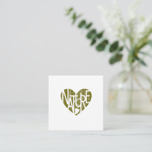Carte de note plat Lover's Heart® Nature 2,5 pouce