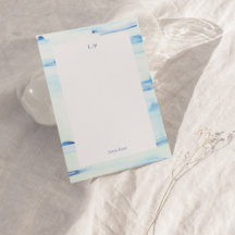 Carte de note plat personnalisée Art Abstrait colo