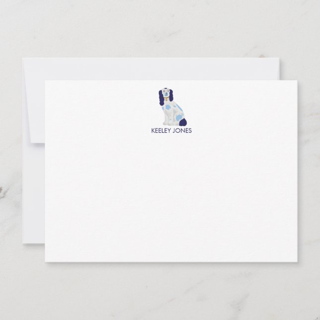 Carte de note plat personnalisée du Staffordshire  (Devant)