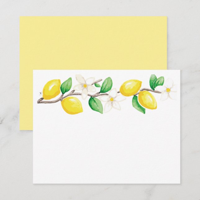 Carte de note plate (Devant / Derrière)