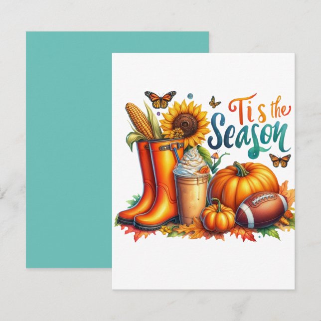 Carte de note plate (Devant / Derrière)