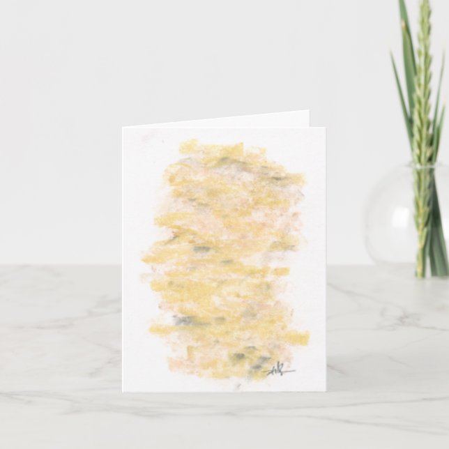 Carte de note pliée 4 po x 5,6 po - "Peinture" (Devant)