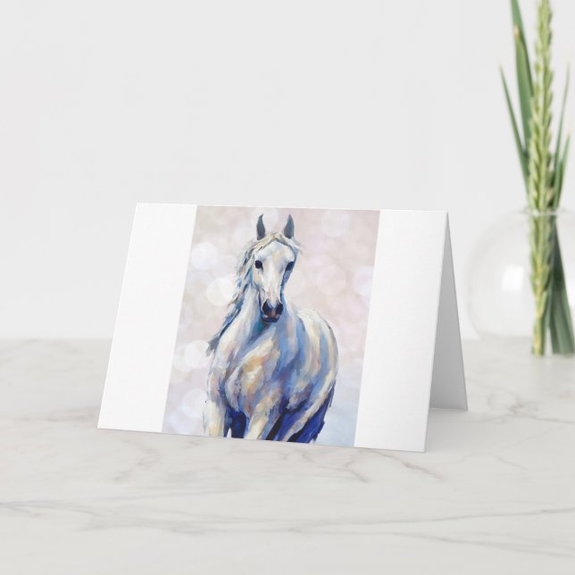Carte de note pliée Arabian Horse (Devant)