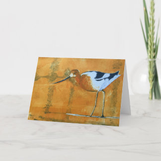 Carte de note pliée Avocet