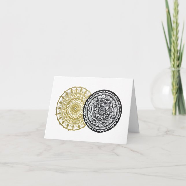 Carte de note pliée Eclipse (Devant)