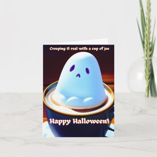 Carte de note pliée Halloween (Devant)