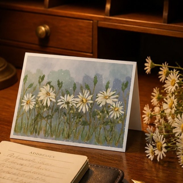 Carte de note pliée marguerite (Créateur téléchargé)