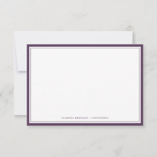 Carte de note Plum Plat Plat Minimale