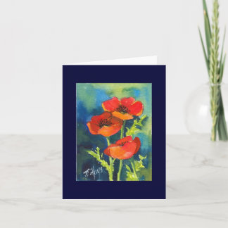 Carte de note POPPY RED