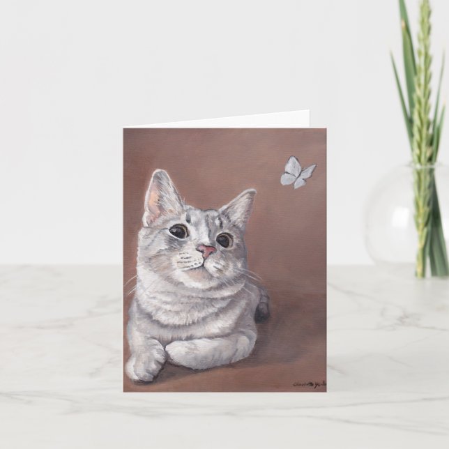 Carte de note pour chat Mlle Maggie Kitty (Devant)