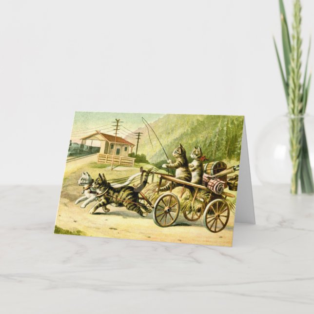 Carte de note pour chats itinérants (Devant)